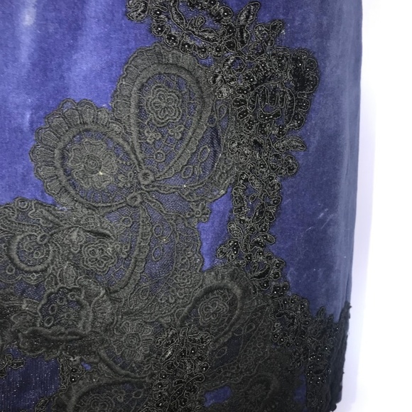 Vintage Velour Aline Skirt - Picture 2 of 6